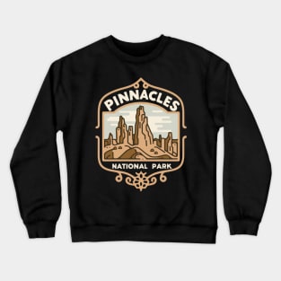 Pinnacles National Park Travel Sticker Crewneck Sweatshirt